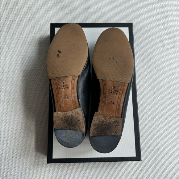 Gucci Black Leather Loafers - Picture 13 of 14